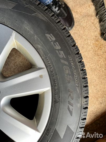 Колеса в сборе R17 зимние volkswagen touareg