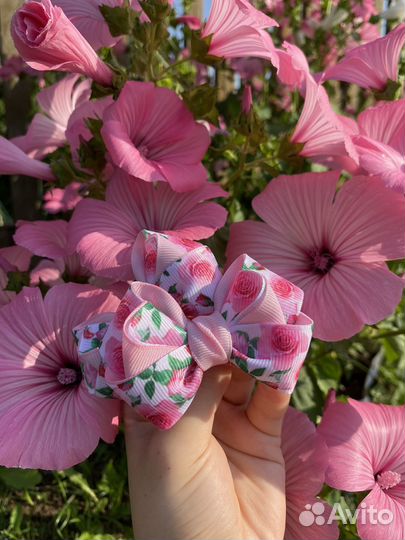 Бантики для волос ручной работы