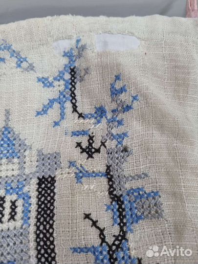 Наволочка, мешочек. Старинная ручная вышивка