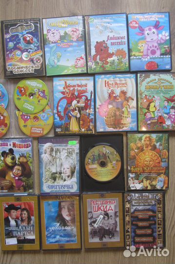 DVD диски с русскими мультфильмами/фильмы-сказками