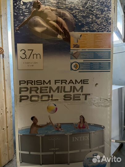 Каркасный бассейн б/у intex 370 x 122