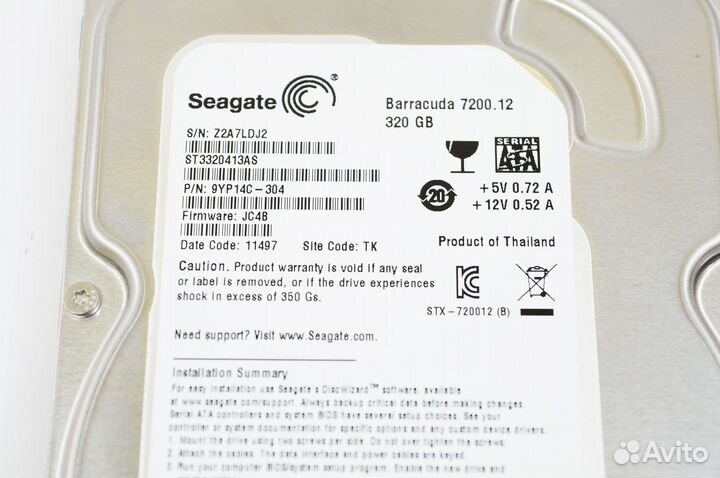 3.5 SATA HDD 320GB Seagate ST3320413AS