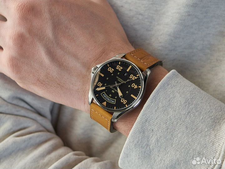 Часы мужские Hamilton Khaki Pilot Day Date Auto