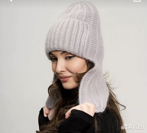 Шапка ушанка женская