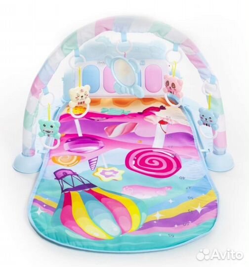 Развивающий коврик с пианино новый
