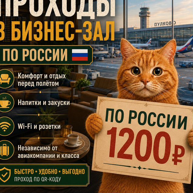 Проход в бизнес зал Пулково