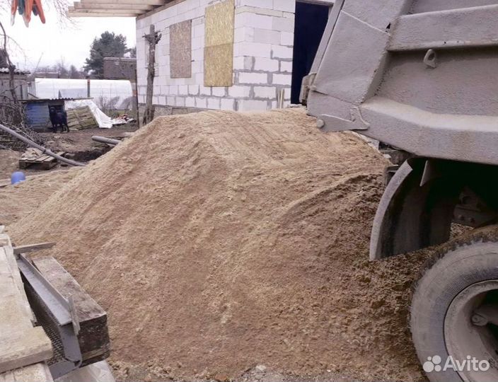 Песок карьерный с доставкой