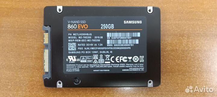 Ssd samsung 860 evo 250gb