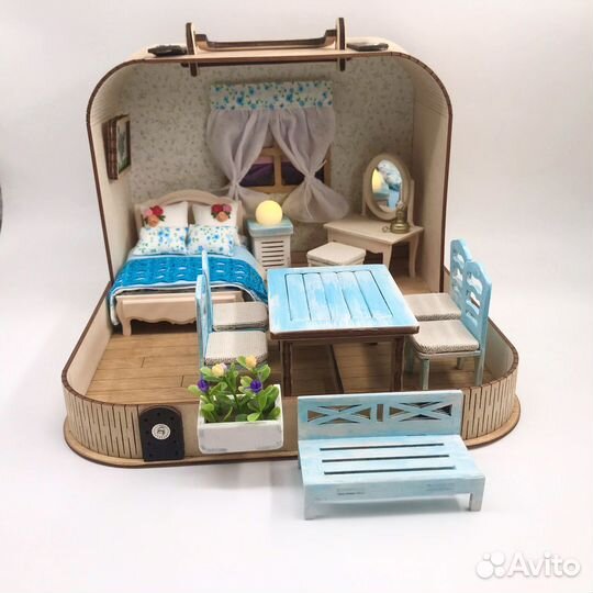 Кукольный домик в чемодане /чемодомик «Прованс»