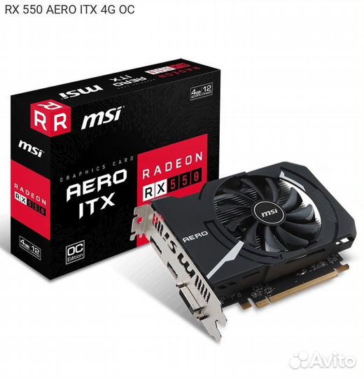 Видеокарта MSI AMD Radeon RX 550 gddr5 4GB, RX 550