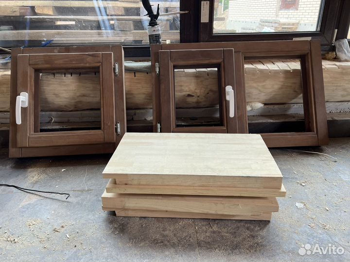 Деревянные окна для бани