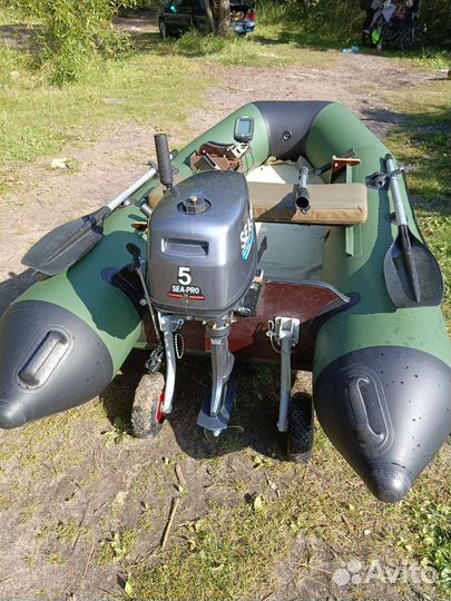 Надувная лодка пвх бу с мотором