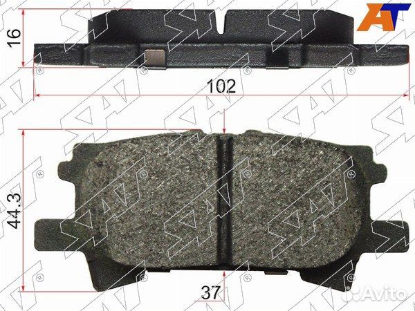 Колодки тормозные задние lexus RX350