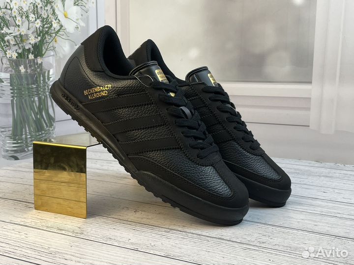 Adidas мужские кроссовки кожаные