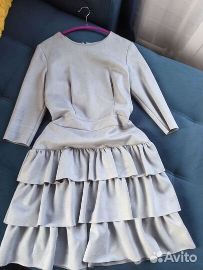 Платье замша