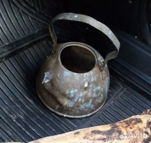 Медный (а может и нет) ковшик и чайник доссср
