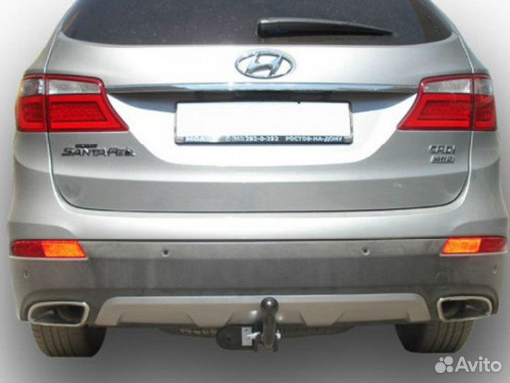 Фаркоп установка тсу Hyundai Santa Fe III Restylin