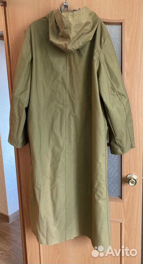 Плащ мужской брезентовый прорезиненный СССР