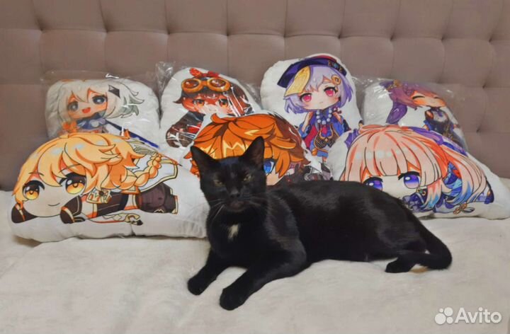 Дакимакуры и мягкие игрушки, аниме, геншин импакт