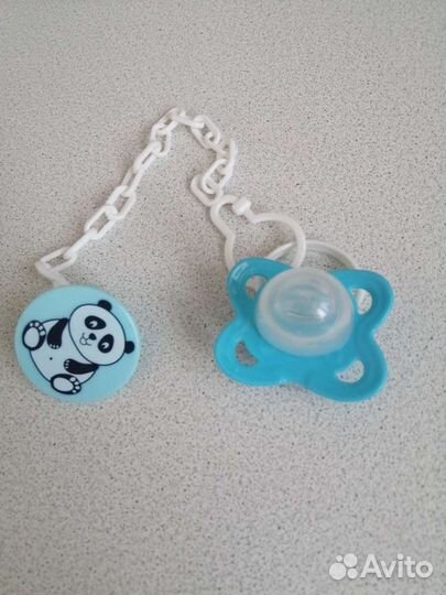 Соска-пустышка с прищепкой