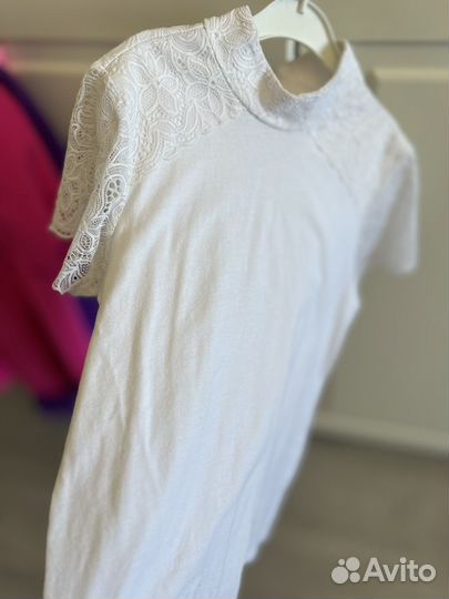 Блузка белая для девочки 158