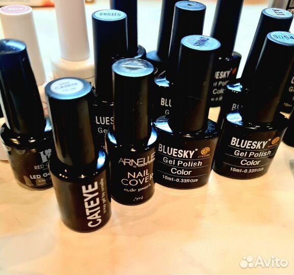 Гель лаки для ногтей, бу 26 шт