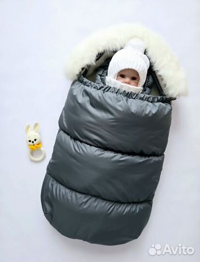 Зимний конверт в коляску и на выписку