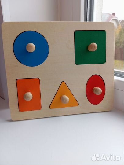 Рамка-вкладыш Монтессори Геометрик