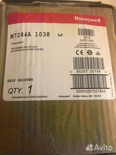 Honeywell M7284A 1038