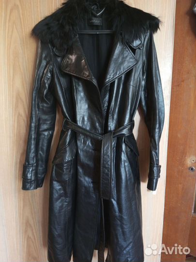 Кожаный плащ