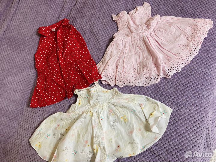 Вещи на девочку пакетом 68-74