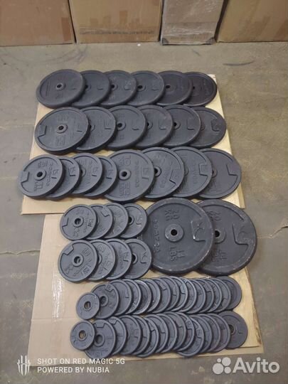 Блины диски для штанги и гантели domyos