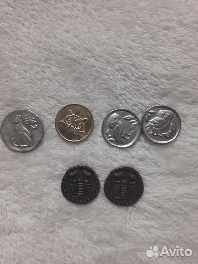 Коллекционные монетки из магнита