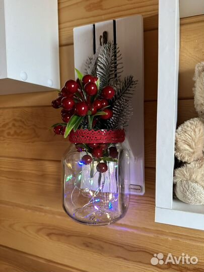 Дизайнерское панно со светодиодной гирляндой