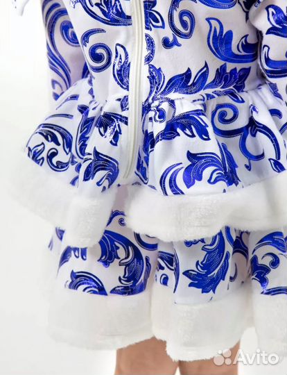 Костюм снегурочки 122 128 134
