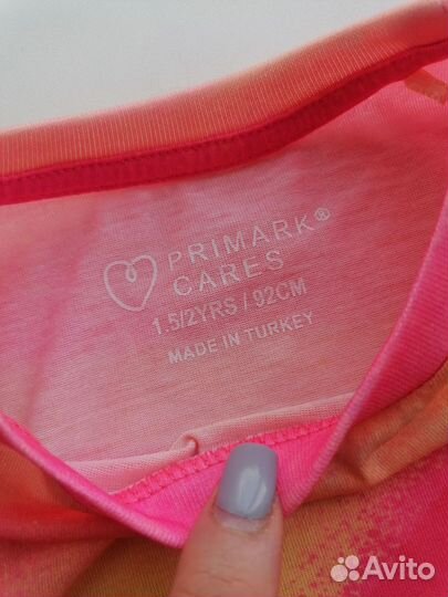 Футболка на девочку 92 Primark