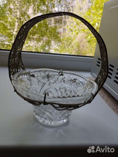 Ваза хрусталь