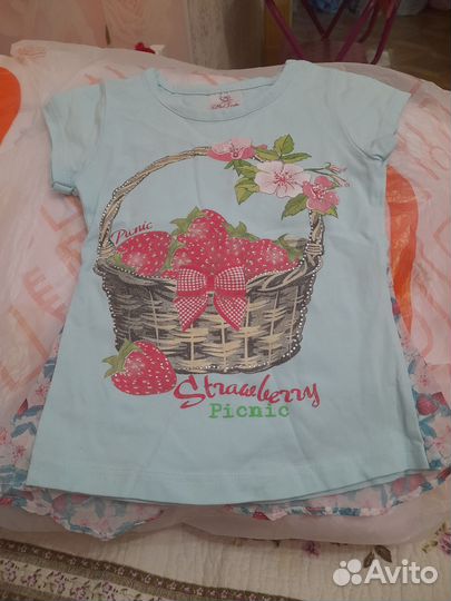 Футболка детская для девочки 86