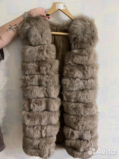 Шуба 2в1 из песца