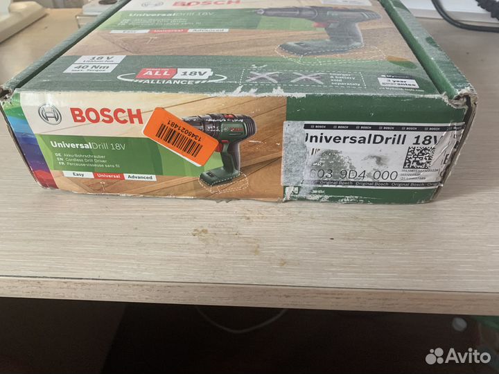 Bosch Дрель-шуруповерт UniversalDrill 18V, без акк