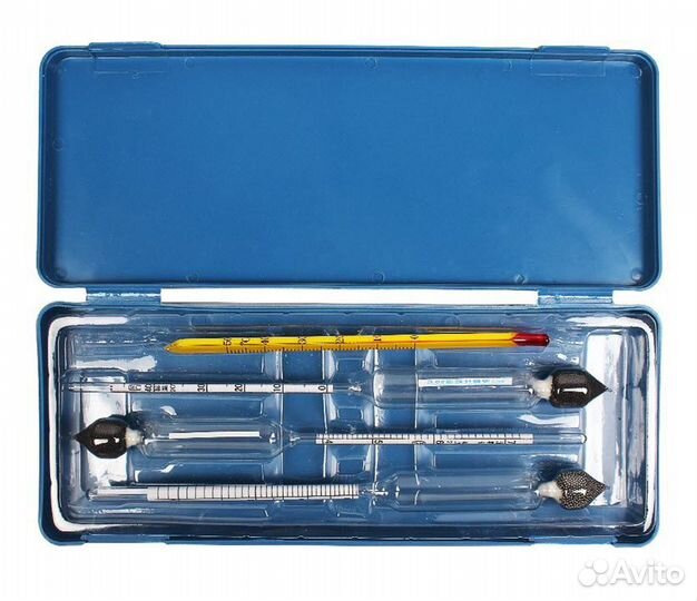 Набор ареометров (3 ареометра+термометр)