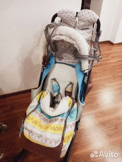 Санка коляска Nika 73 (скандинавский)