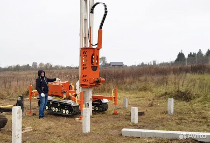 Монтаж, забивка железобетонных свай