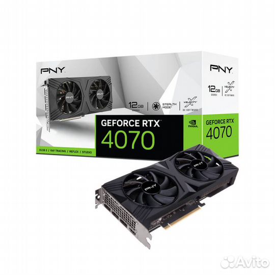 Видеокарта RTX 4070 12GB PNY dual