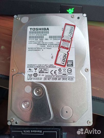 HDD/SSD, 2,5-3 дюйма, от 240gb до 2Tb и 1 внешний
