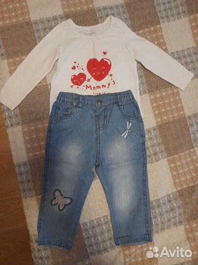 Вещи пакетом для девочки 80 рост