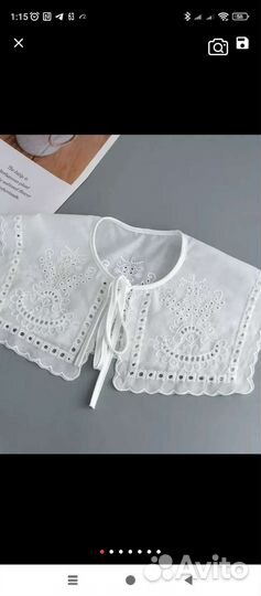 Съёмный кружевной воротник