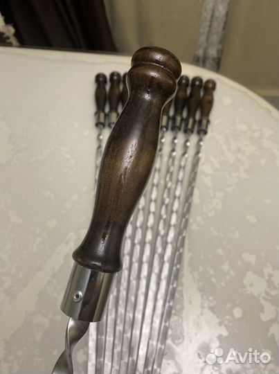 Шампура с деревянной ручкой