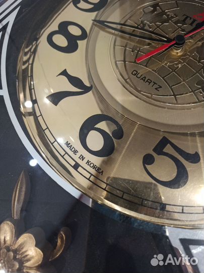 Часы СССР Корея винтаж ретро настенные интерьер