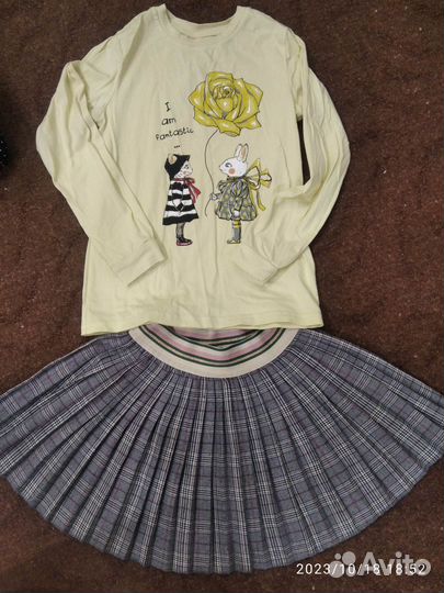 Вещи пакетом на девочку 128-134 (б/у)